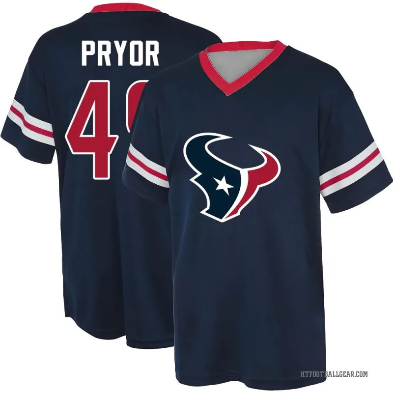 Layne Pryor Youth Navy Houston Texans Game Day V-Neck T-Shirt