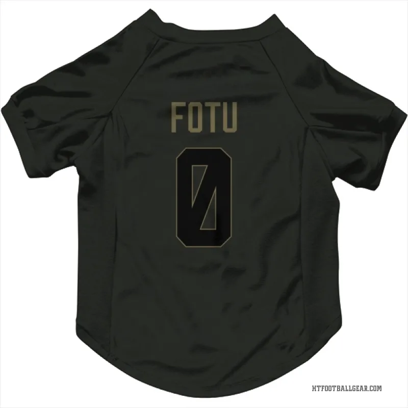 Leki Fotu  Black Houston Texans  Service Cat & Dog Pet Jersey