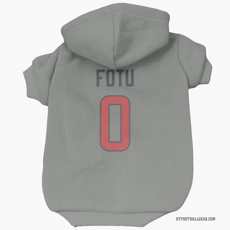 Leki Fotu  Gray Houston Texans  Cat & Dog Pet Hoodie