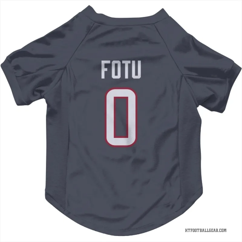 Leki Fotu  Navy Houston Texans  Cat & Dog Pet Jersey