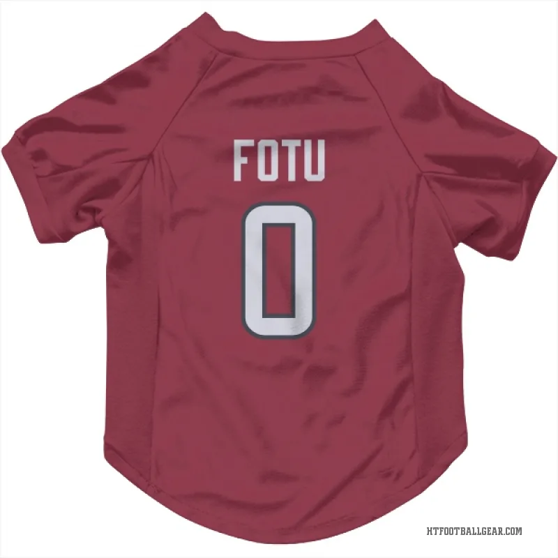 Leki Fotu  Red Houston Texans  Cat & Dog Pet Jersey