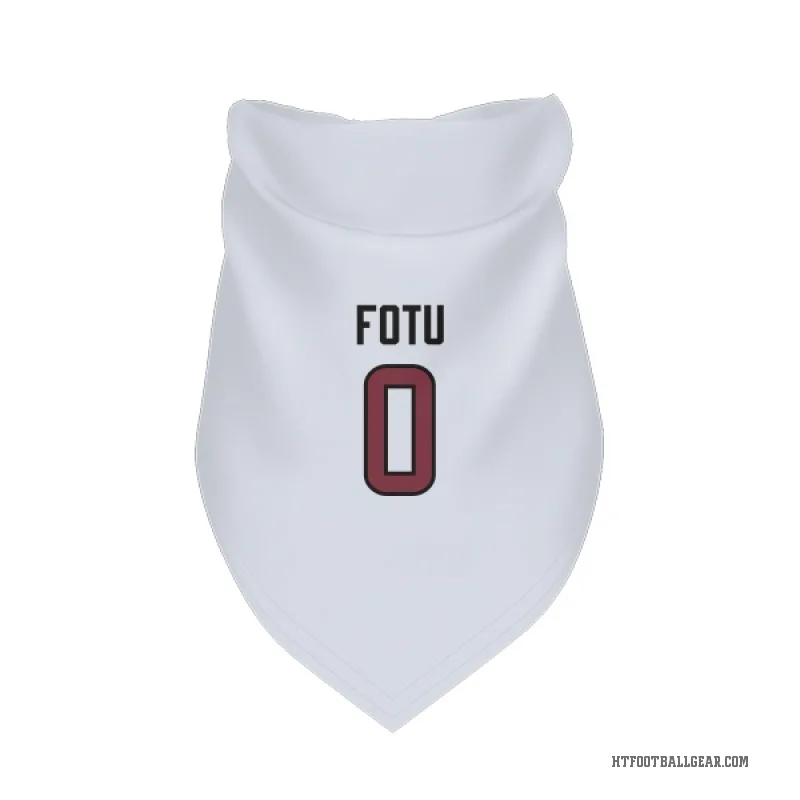 Leki Fotu  White Houston Texans  Cat & Dog Pet Bandana