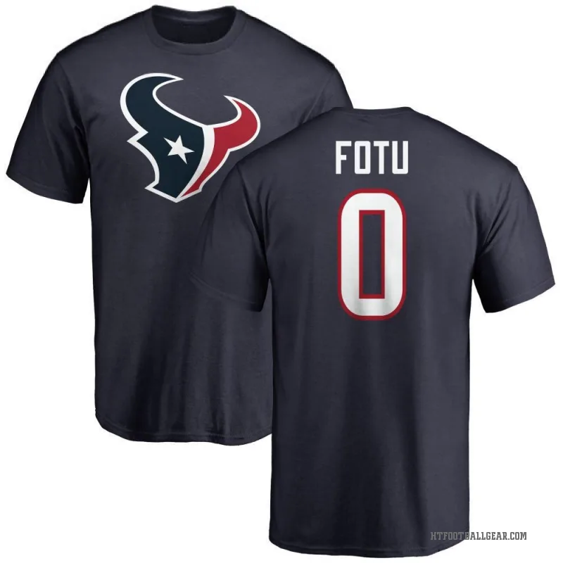 Leki Fotu Youth Navy Houston Texans Logo T-Shirt -
