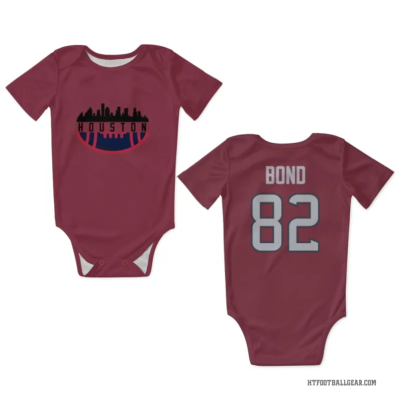 Lewis Bond  Red Houston Texans  Newborn & Infant Bodysuit