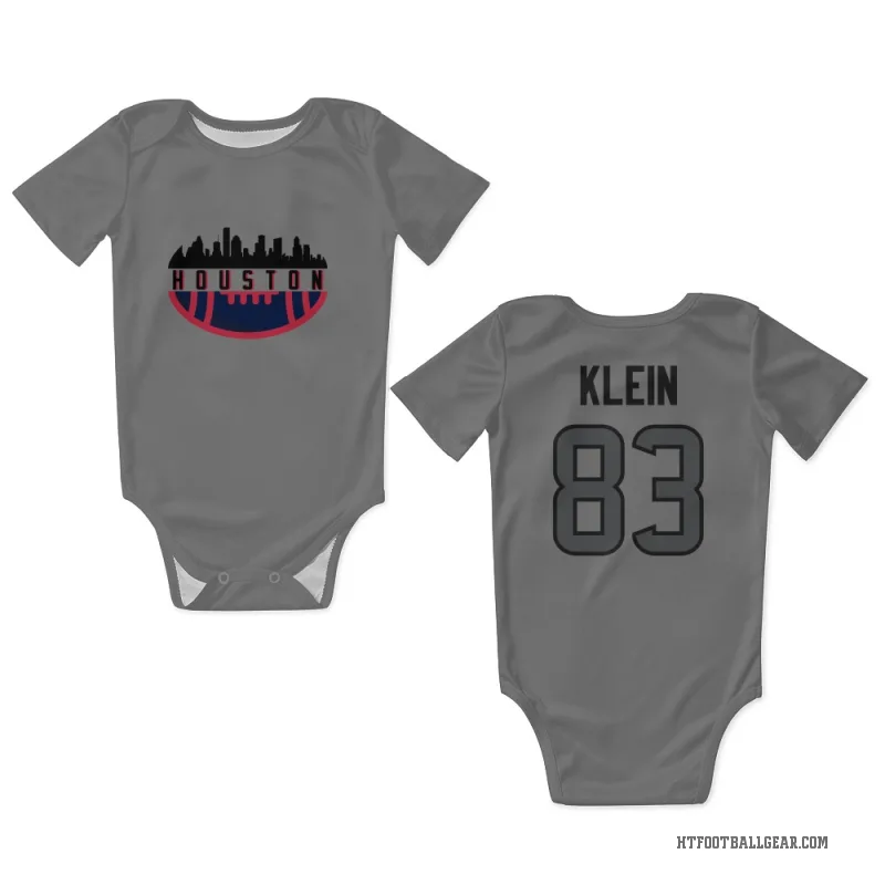 Marlin Klein  Houston Texans   Silver Newborn & Infant Bodysuit