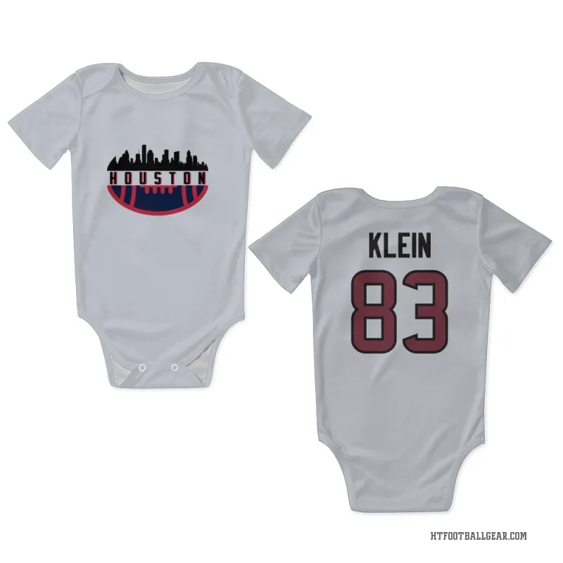 Marlin Klein  White Houston Texans  Newborn & Infant Bodysuit