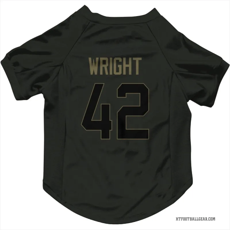Matthew Wright  Black Houston Texans  Service Cat & Dog Pet Jersey
