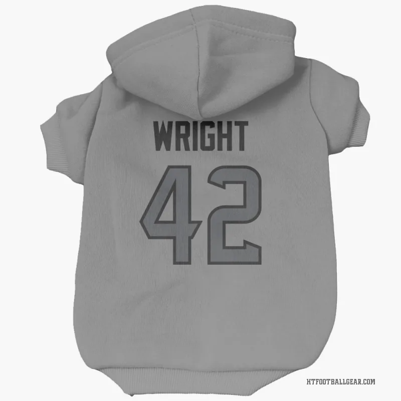 Matthew Wright  Houston Texans   Silver Cat & Dog Pet Hoodie