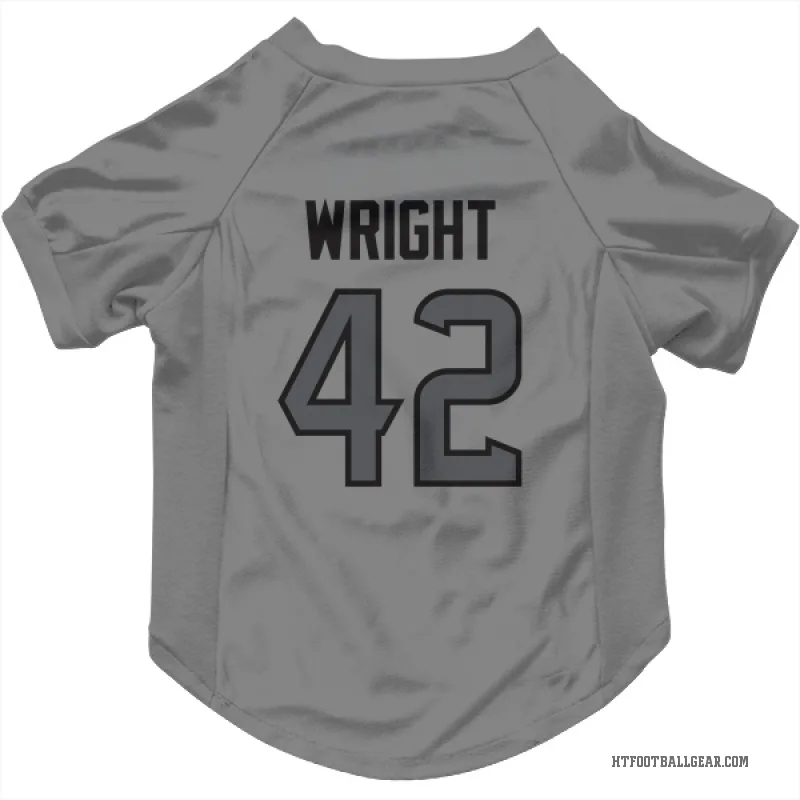 Matthew Wright  Houston Texans   Silver Cat & Dog Pet Jersey