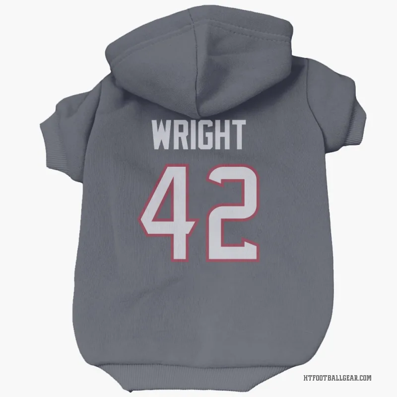Matthew Wright  Navy Houston Texans  Cat & Dog Pet Hoodie