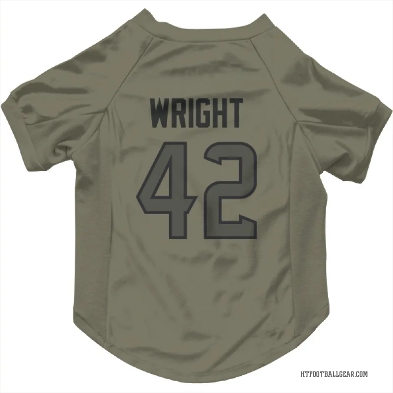 Matthew Wright  Olive Houston Texans  Cat & Dog Pet Jersey