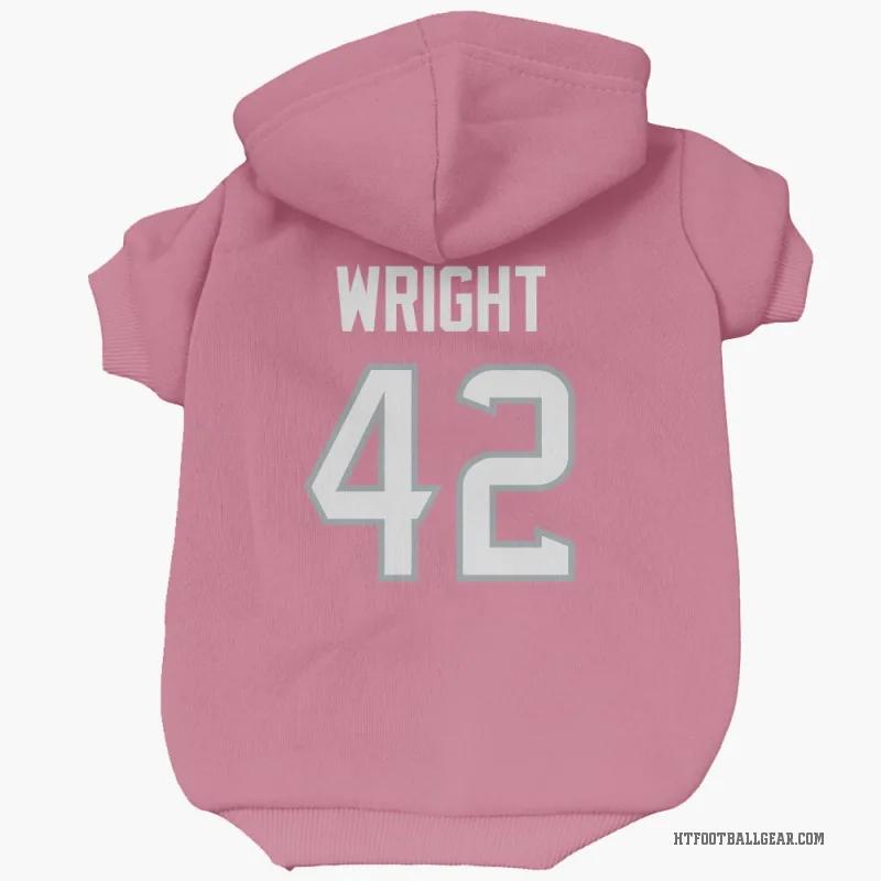 Matthew Wright  Pink Houston Texans  Cat & Dog Pet Hoodie