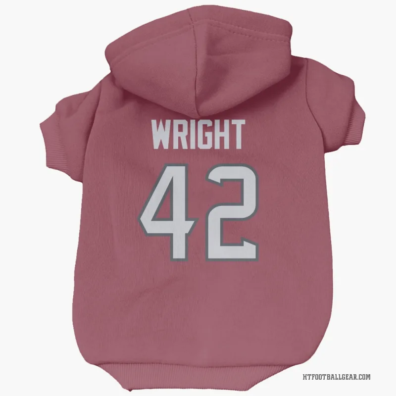 Matthew Wright  Red Houston Texans  Cat & Dog Pet Hoodie