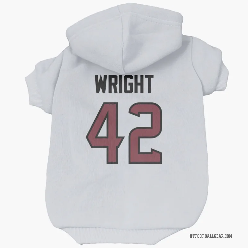 Matthew Wright  White Houston Texans  Cat & Dog Pet Hoodie
