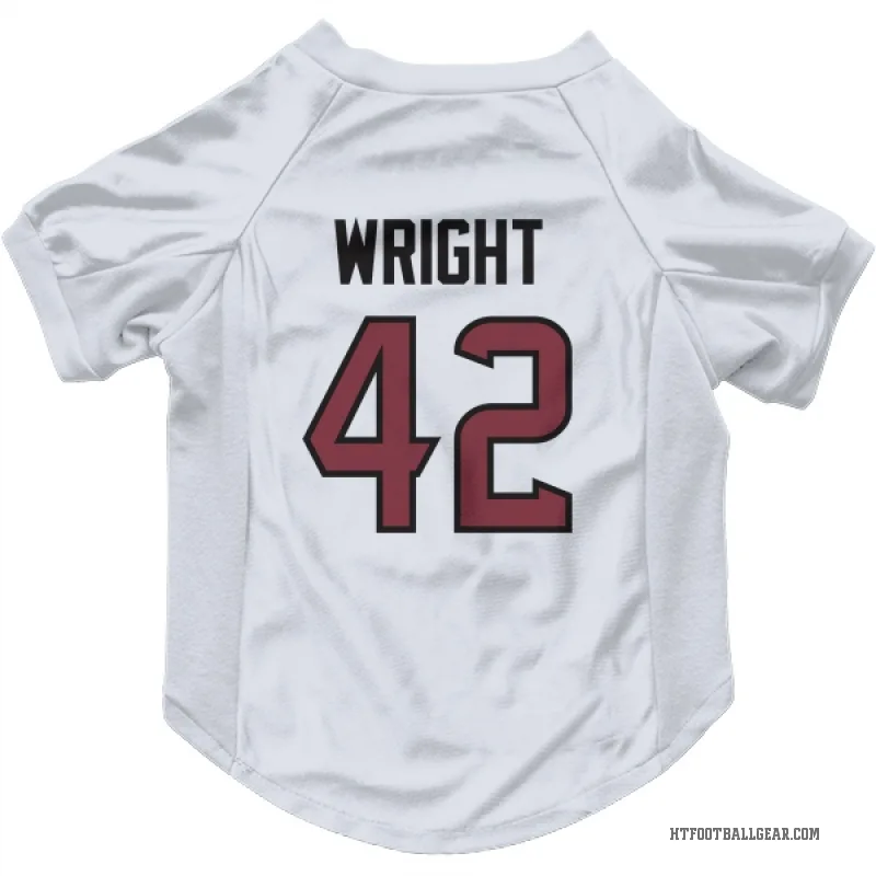 Matthew Wright  White Houston Texans  Cat & Dog Pet Jersey