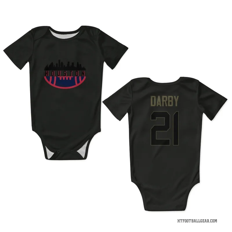 Ronald Darby  Black Houston Texans  Service Newborn & Infant Bodysuit