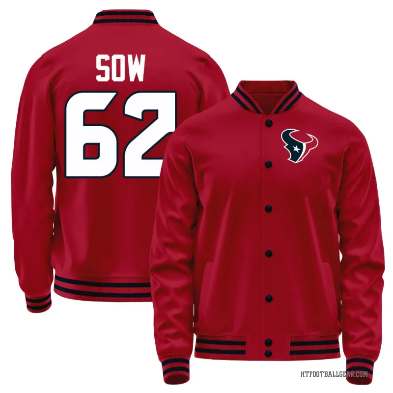 Sidy Sow Youth Red Houston Texans Full-Snap Jacket