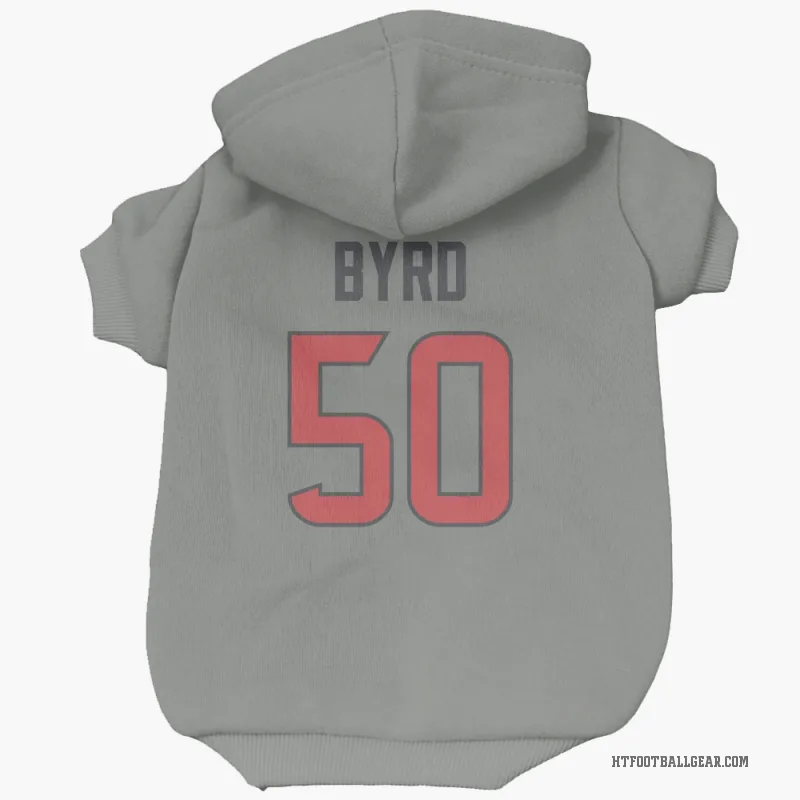 Solomon Byrd  Gray Houston Texans  Cat & Dog Pet Hoodie