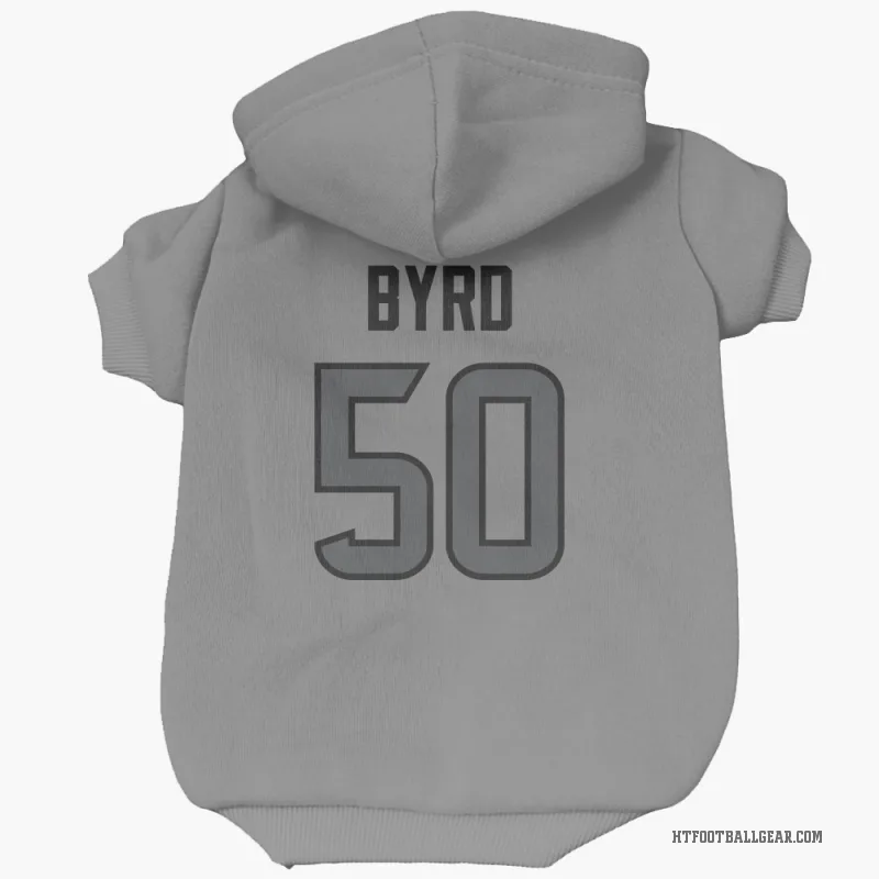 Solomon Byrd  Houston Texans   Silver Cat & Dog Pet Hoodie