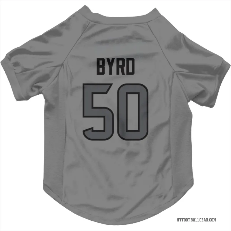 Solomon Byrd  Houston Texans   Silver Cat & Dog Pet Jersey
