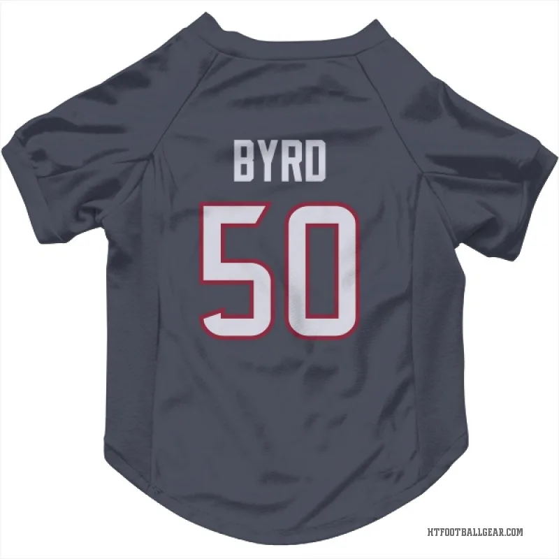Solomon Byrd  Navy Houston Texans  Cat & Dog Pet Jersey