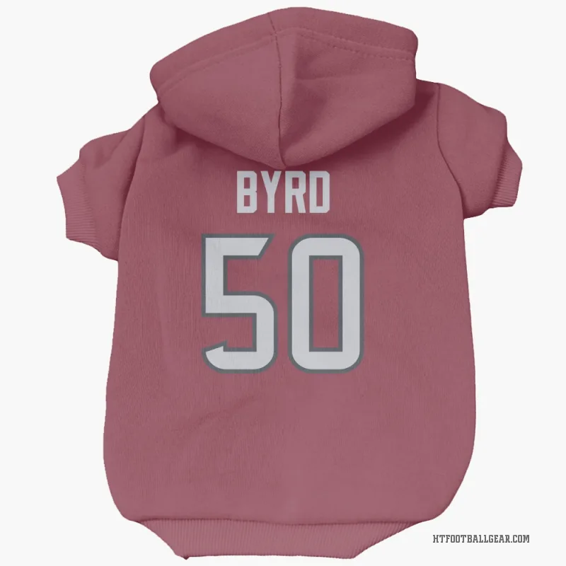 Solomon Byrd  Red Houston Texans  Cat & Dog Pet Hoodie