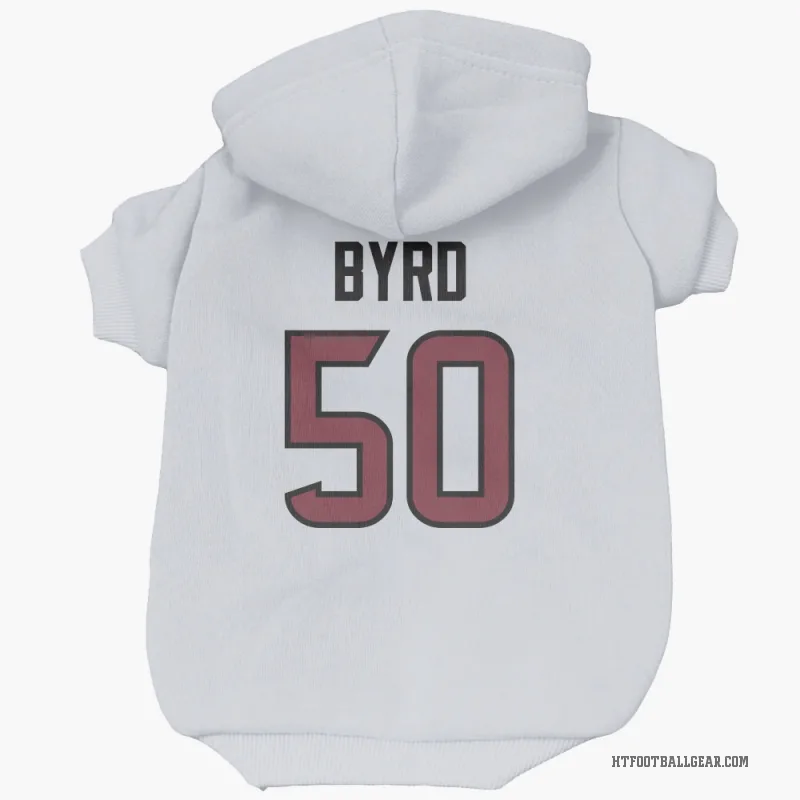 Solomon Byrd  White Houston Texans  Cat & Dog Pet Hoodie