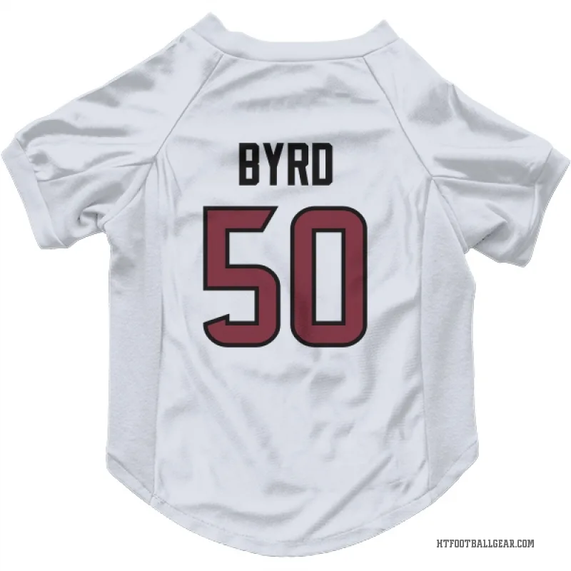 Solomon Byrd  White Houston Texans  Cat & Dog Pet Jersey