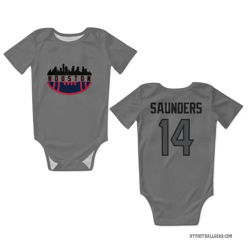 Treyvohn Saunders  Houston Texans   Silver Newborn & Infant Bodysuit