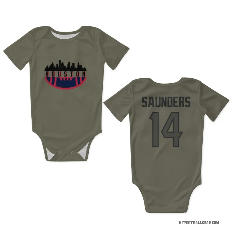 Treyvohn Saunders  Olive Houston Texans  Newborn & Infant Bodysuit