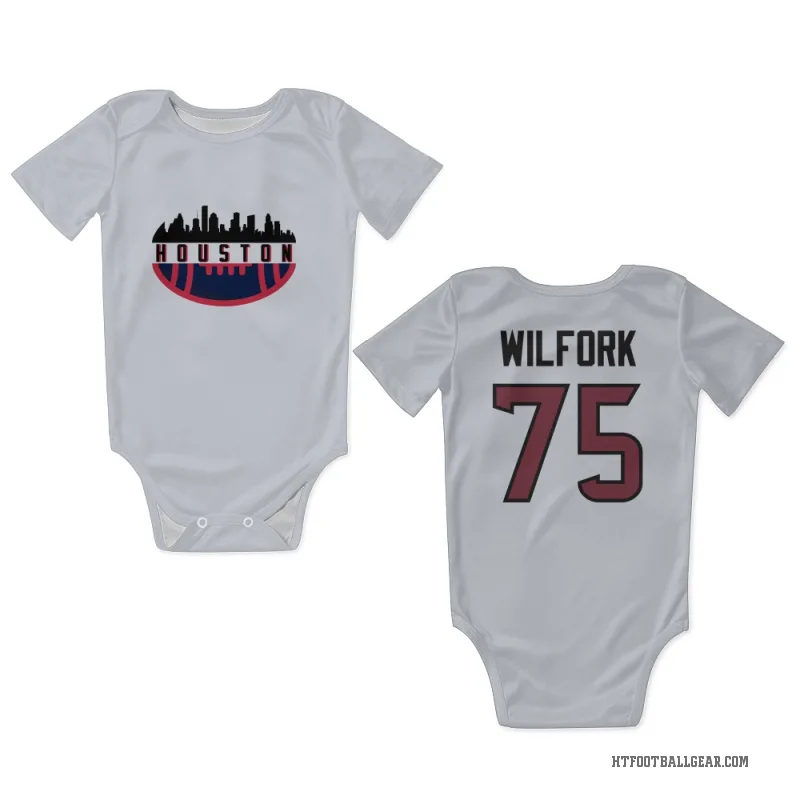 Vince Wilfork  White Houston Texans  Newborn & Infant Bodysuit