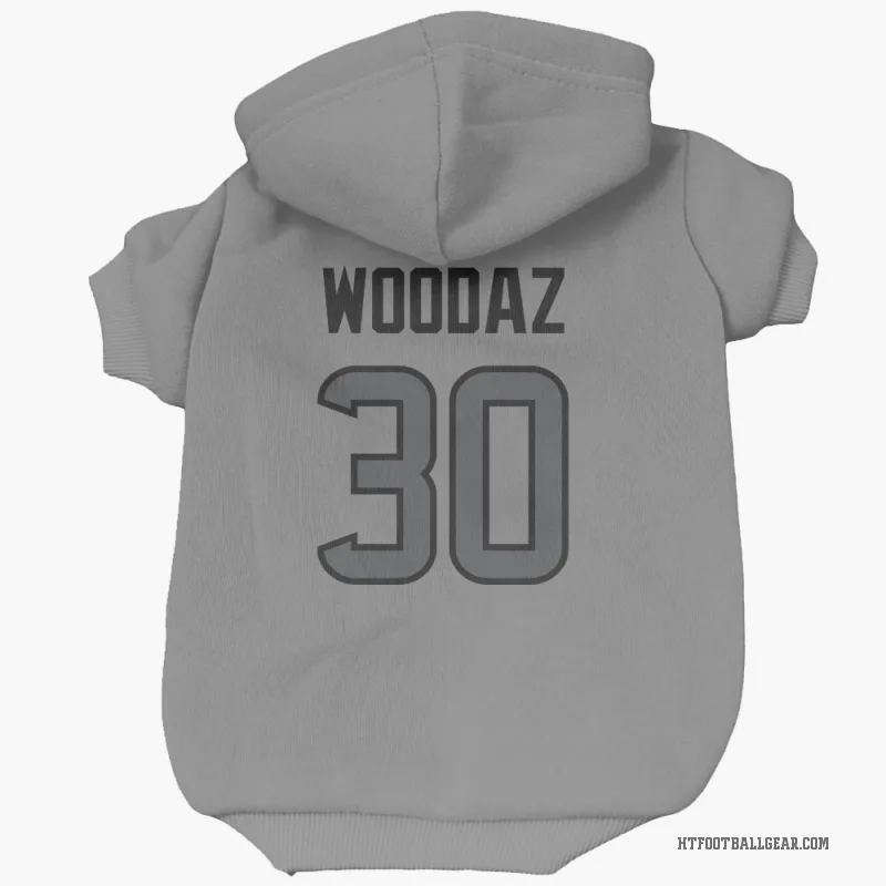 Wade Woodaz  Houston Texans   Silver Cat & Dog Pet Hoodie