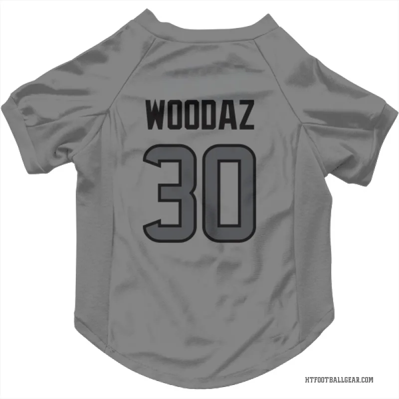 Wade Woodaz  Houston Texans   Silver Cat & Dog Pet Jersey