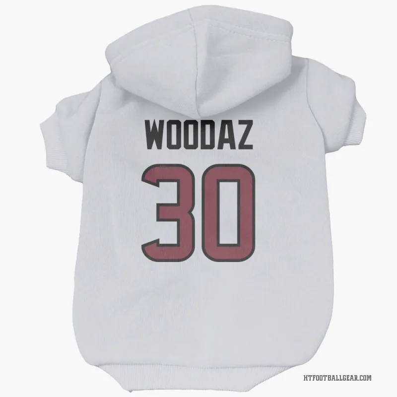 Wade Woodaz  White Houston Texans  Cat & Dog Pet Hoodie