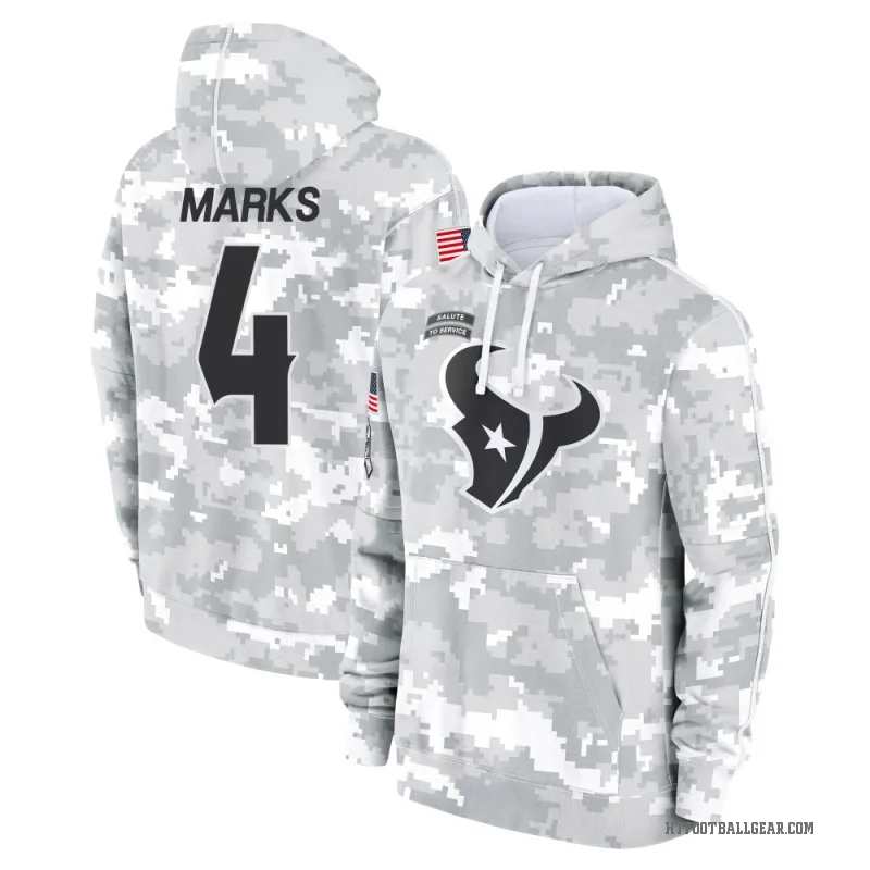 Woody Marks Men's Camo Houston Texans Arctic 2024 Salute to Service Club Fleece Pullover Hoodie