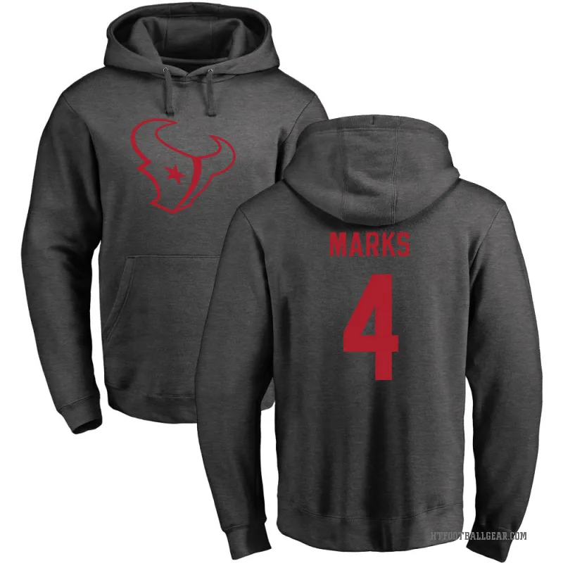 Woody Marks Men's Houston Texans Pro Line by Branded Ash One Color Pullover Hoodie