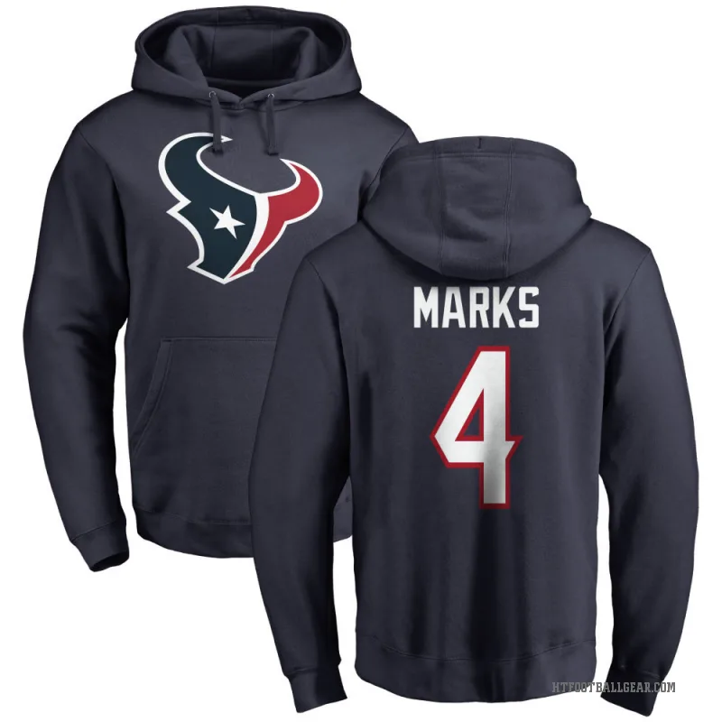 Woody Marks Men's Navy Houston Texans Pro Line Logo Pullover Hoodie