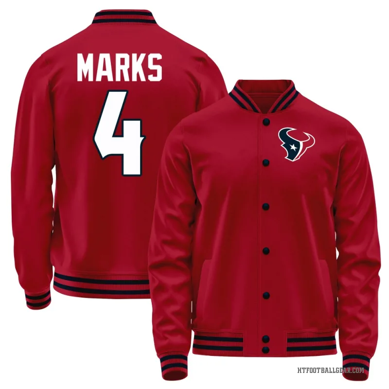 Woody Marks Men's Red Houston Texans Full-Snap Jacket