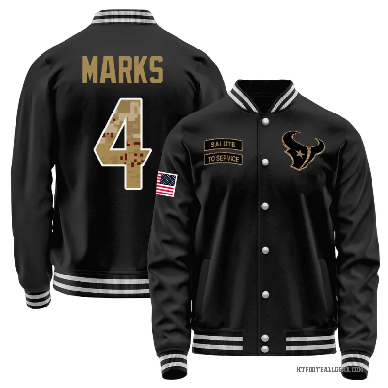 Woody Marks Youth Black Houston Texans Salute to Service Sideline Performance Jacket